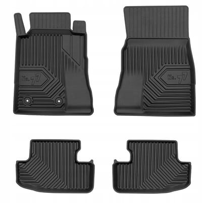 Frogum - No.77 - Automatten 3D - Geschikt voor FORD Mustang Gen. 7 vanaf 2023 - 4-delig - TPE Rubber - Zwart