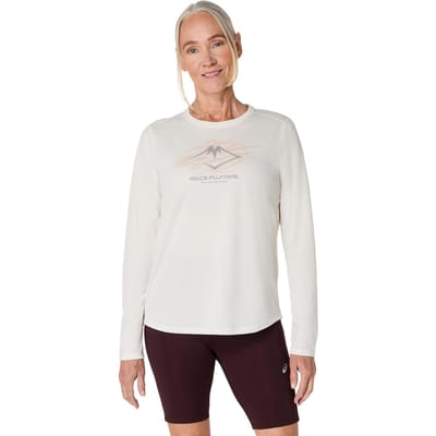 Langarm T-shirt met logo voor vrouwen Asics Fujitrail