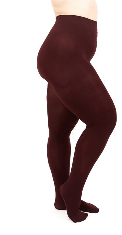 Giulia - Positive Micro 3D 70den Panty (enkel in grote maten) - Bordeaux - 2XL