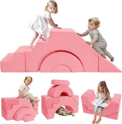 Modulaire kinderbank voor kinderen - Uitklapbaar en multifunctioneel kinderkamermeubel