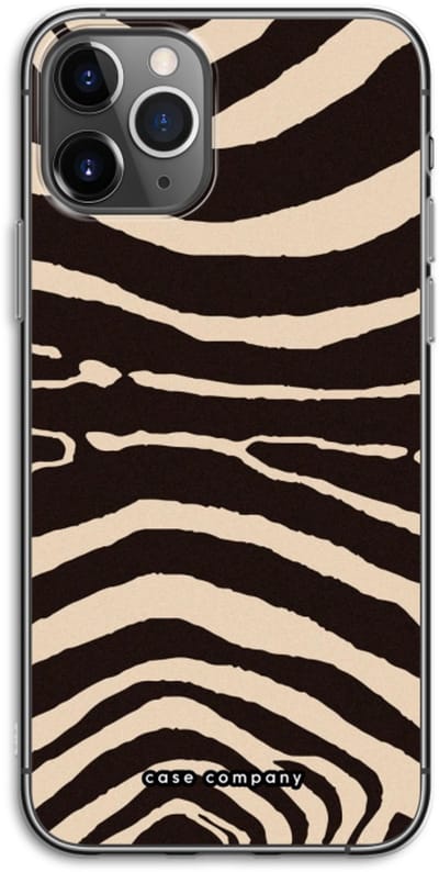 Case Company® - Hoesje geschikt voor iPhone 11 Pro hoesje - Arizona Zebra - Soft Cover Telefoonhoesje - Bescherming aan alle Kanten en Schermrand