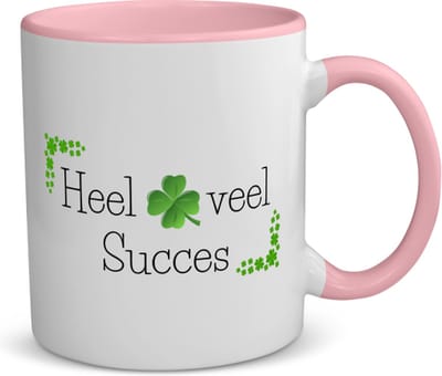 Akyol - heel veel succes koffiemok - theemok - blauw - Collega - werknemers - bedankje - cadeautje voor collega - kado - afscheids cadeau - 350 ML inhoud
