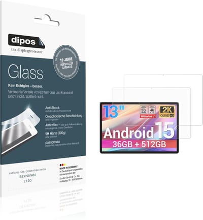 dipos – 2x Matte Pantserfolie geschikt voor BEYNIVAN Z120 | 9H Screenprotector