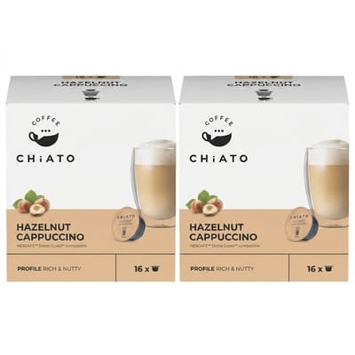 Koffiecapsules compatibel met NESCAFÉ® Dolce Gusto® CHiATO Hazelnut Cappuccino, 16 st.