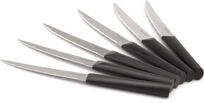 DiNA 6-delige steakmessenset Matrix - Zwart -