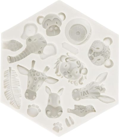 Schattige Jungle Safari Dier Cakevorm - Flexibele en Makkelijke Demoulding voor Fondant, Chocolade en Taartdecoratie