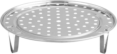 RVS Stoomrek met Afneembare Poten - Universele Stoominzet voor Gezond Koken (20cm)