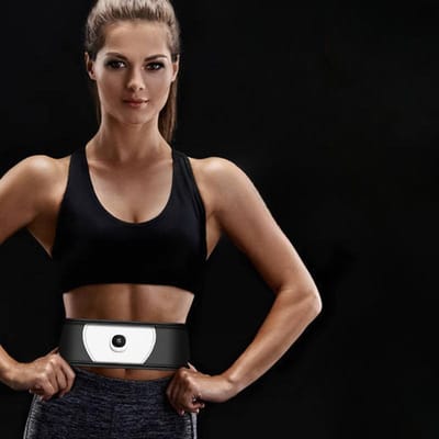 Grensoverschrijdende Luie Fitness Massagegordel Buikmassagetool Intelligente Buik Insluitende Vet Verbrandende Gordel Slimme Gordel Taillebescherming brown