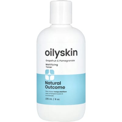 Natural Outcome, oily skin, mattifying toner, 236ml (8oz) white