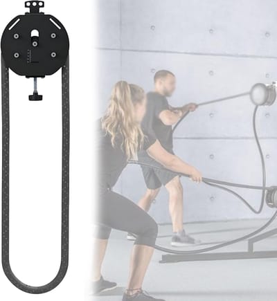 Touwapparaat Thuisgym - Katrolsysteem Kracht - Complete Lichaamstraining - Verstelbare Weerstand - 4 Meter Kabel - Zwart
