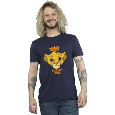 Disney Heren The Lion King Toekomstige Koning T-Shirt (Marineblauw)