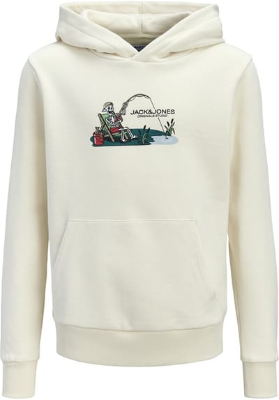 JACK&JONES - JORSKULL NATURE SWEAT HOOD SN JNR - Jongens - Sweaters