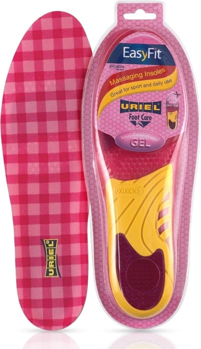 Uriel - Gel Inlegzolen - Ondersteunende Inlegzolen - Maat 36-40 - Schokdempend & Comfortabel - Unisex