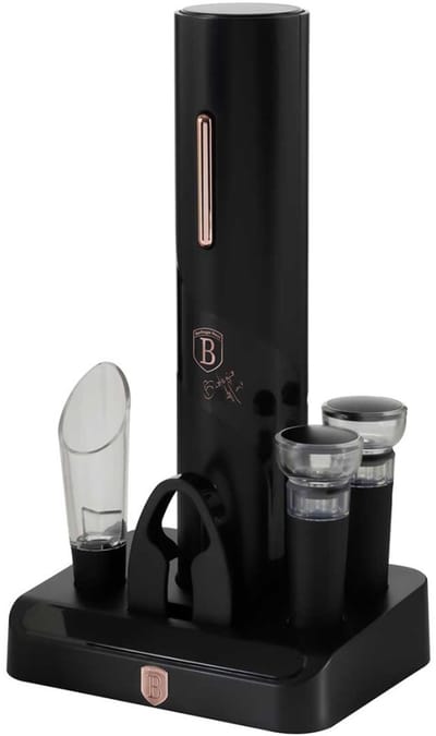 BerlingerHaus Wijnflesopener Incl. wijnstopper, Met wijnbeluchter Zwart, Rose gold BH/9653