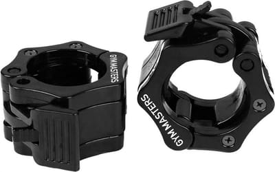 Gym Masters magnetische haltersluiting 50 mm - Olympic Barbell Lock Jaw Collar / Haltersluitingen / Halterstangsluiters / Halterklemmen - Zwart - 50mm