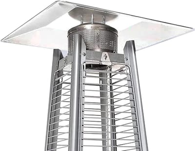 Verwarmingsreflector - Reflectorscherm Terrasverwarmer - Warmte Verdeling - Roestbestendig Regenbestendig - 47x47cm - Aluminium