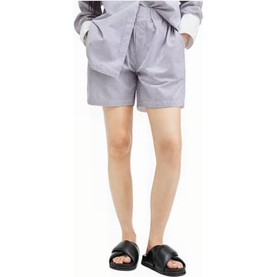 AllSaints Karina Stripe Short Blue/white Größe: 12 | Kurze Sporthosen Outlet | Damen | Blau