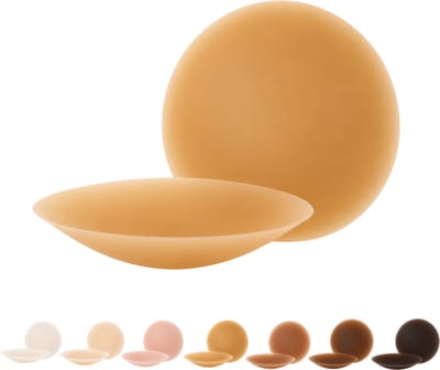 BOOBEES Silicone Nipple Covers - Size M - 10cm - Caramel