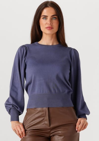 Minus Liva Long Sleeve Pullover Truien & vesten Dames - Sweater - Hoodie - Vest- Blauw - Maat XS