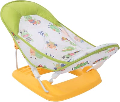 Vouwbare Hoogstoel voor Badkamer, Verstelbaar in Hoogte, Antislip en Inclusief Badnet voor Baby's en Peuters