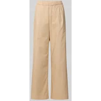 Straight leg stoffen broek met elastische band