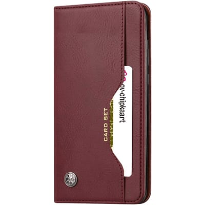 Comfycase OnePlus 7T Pro Bookcase Hoesje Magneetsluiting Rood