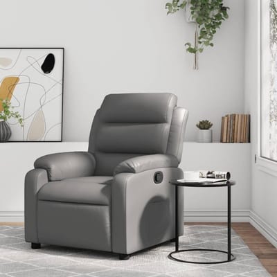 Comfortabele Relaxstoel - Leunstoel Fauteuil - Ontspannen Thuis - Handmatige Ligfunctie - 75x148x79cm - Grijs