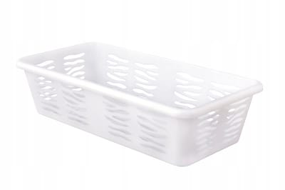 Azuur Zebra Opbergmandje Plastic Organizer - Wit