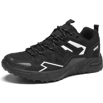 Grote Maat 39-47 Sneakers voor Heren Schoenen Outdoor Hardlopen Casual Platte Schoenen Wandelen Slijtvast Man Trekking Wandelsneakers 39 zwart