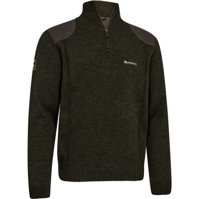 Deerhunter Finley Trui met Ritskraag scandinavische trui Wintertrui Ridgewood Melange Maat S