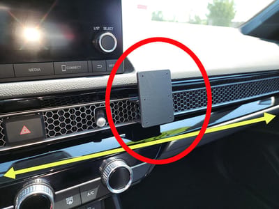 Brodit ProClip houder geschikt voor Honda Civic 2022 - Center mount