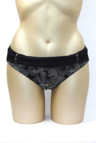 Noppies - Saqui Birch - zwangerschap - bikini slip - zwart bruin - maat XS / S 34/36