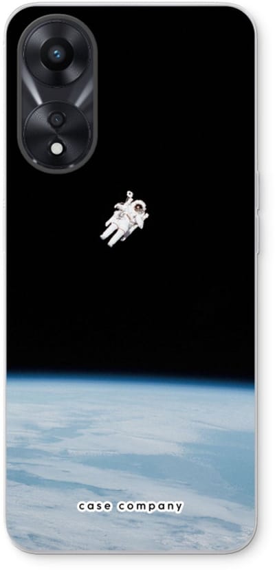 Case Company® - Hoesje geschikt voor Oppo A78 5G hoesje - Alone in Space - Soft Cover Telefoonhoesje - Bescherming aan alle Kanten en Schermrand