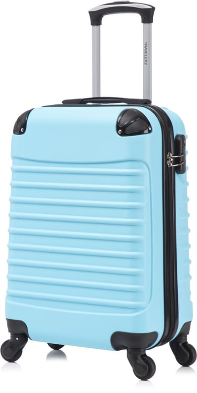 Travelerz Rome Large Koffer – 69L – Lichtgewicht ABS – Spinner – Skyblue – Met Cijferslot