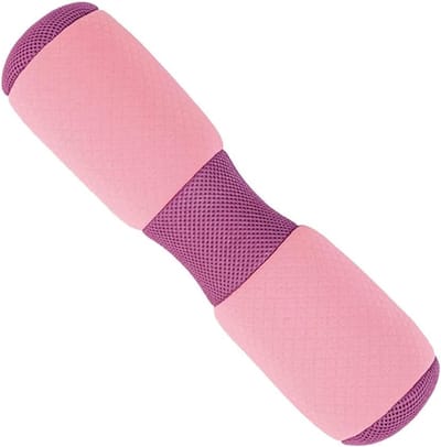 Yoga Bolster Kussen - Ronde Yogakussen - Restorative Yoga - Slow Rebound Schuim - 37x10 cm - Roze