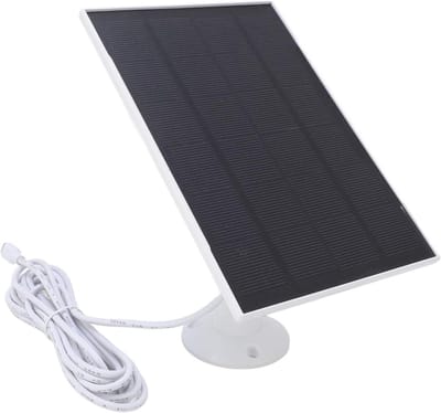 Zonnepaneel oplader - Camera stroom - Camera opladen - Hoog rendement - 8 Watt - Wit