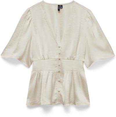 VERO MODA - VMANDREA 2/4 BUTTON TOP WVN - Dames - Blouses
