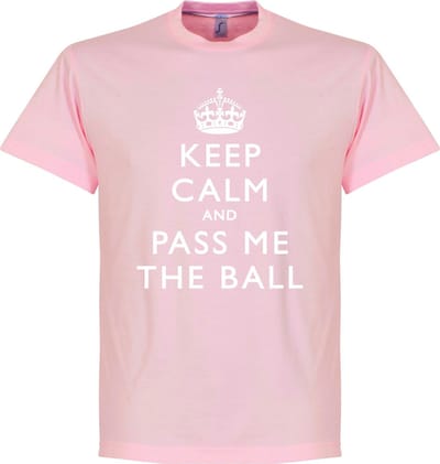 Keep Calm And Pass The Ball T-Shirt - XL