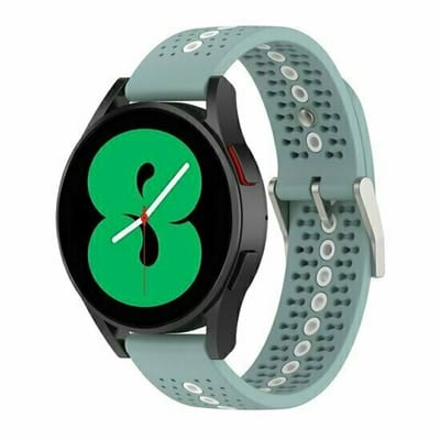 By Qubix - Dot Pattern siliconen bandje - Groenblauw - geschikt voor Huawei Watch GT 6 / GT 7 / GT 6 pro / GT 7 pro - 46mm