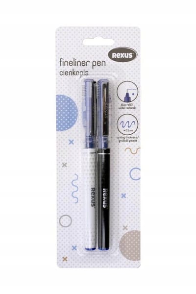 Beniamin Fineliners Blauw 0.5mm - 2 Stuks op Blister