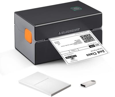 ITRONIQ Thermische Labelprinter Bluetooth - Labelmaker Voor Verzendlabels Barcode Labels - Draadloze Labelmachine - Zwart