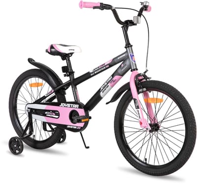 JOYSTAR New Berry Kinderfiets - 20 Inch - Voor Jongens & Meisjes (7-13 Jaar) - Inclusief Zijwieltjes - Roze - Geschikt voor buitenactiviteiten in de lente