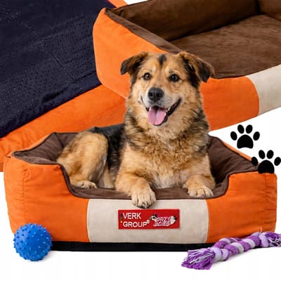 Przyjaciele - Honden- en Kattenmand - Antislip - Medium - Oranje