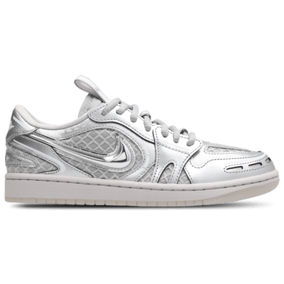 Air Jordan 1 Low Method of Make V3 Metallic Zilver Dames Sneakers Neutraal-Grijs Wit Tin-Grijs HQ2186-002 38.5 gray