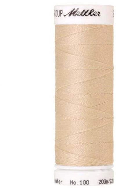 Amann Mettler Seralon Naaigaren – White Mushroom (1453) – 200 m – No. 100 – 100% Polyester – Per Stuk