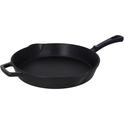 SILVERCREST Gietijzeren pan, Ø30 cm (zwart)