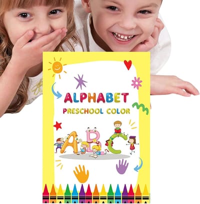 Alfabet Zoekboek - Letteroefening Schrijven - Kleuter Educatie - Herbruikbaar Uitwisbaar - 24 x 17 cm