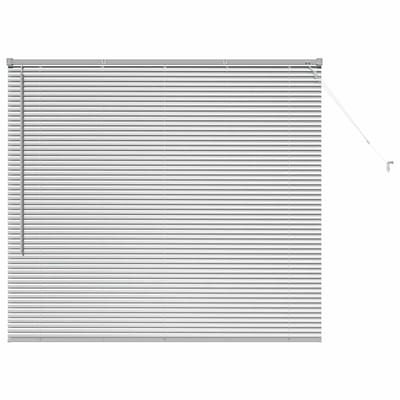 vidaXL - Venetiaanse - jaloezie - zilver - 130 - x - 140 - cm - 25 - mm - Aluminium