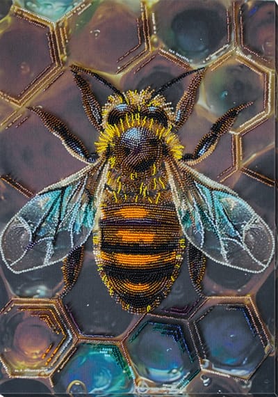 KRALEN BORDUURPAKKET - Honey Motif - Honing Motief - 950 ABRIS ART - Parels borduren
