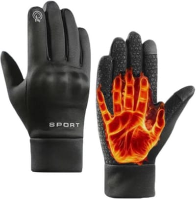 Waterdichte Winterhandschoenen – Warm, Lichtgewicht en Touchscreen Geschikt, Ideaal voor Fietsen, Buitenwerk en Hardlopen – Verwarmde Handschoenen voor Koude Weersomstandigheden
